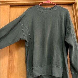 aerie olive green Crewneck Sweatshirt
